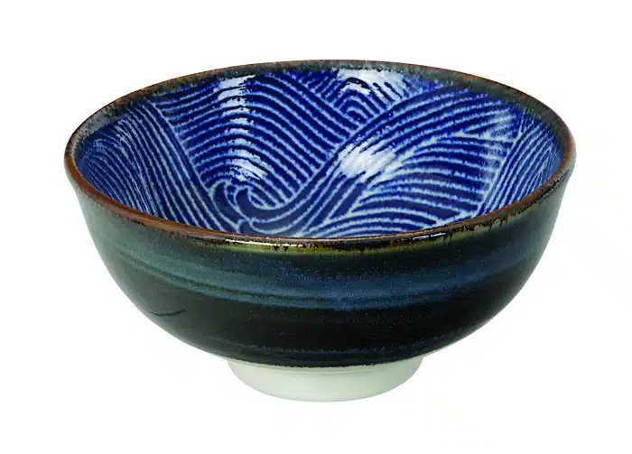 Dark Blue / White Bowl - Seigaiha - 11,8 x 5,5 cm 300ml