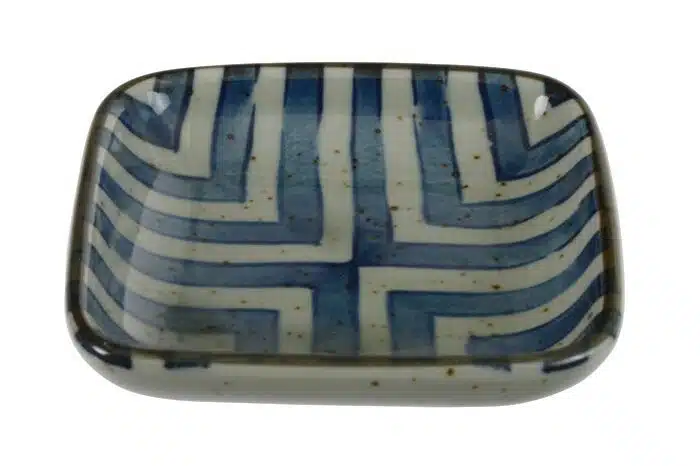 Blue / white soy sauce bowl - 9 x 9 x 1.6 cm