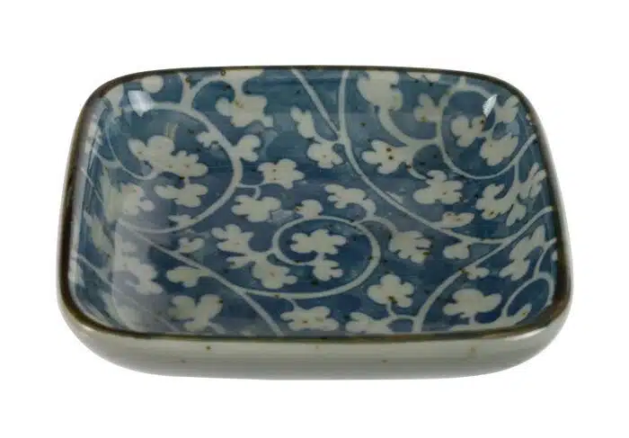 Blue / white soy sauce bowl - 9 x 9 x 1.6 cm