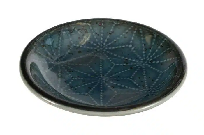 Blue / white soy sauce bowl - 9,5 x 2 cm