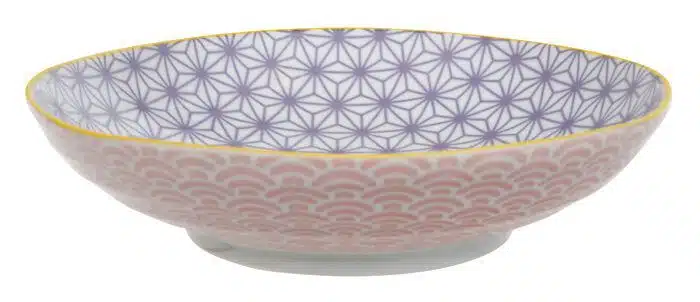Purple / Pink Plate - Star Wave - 21 x 5.2 cm