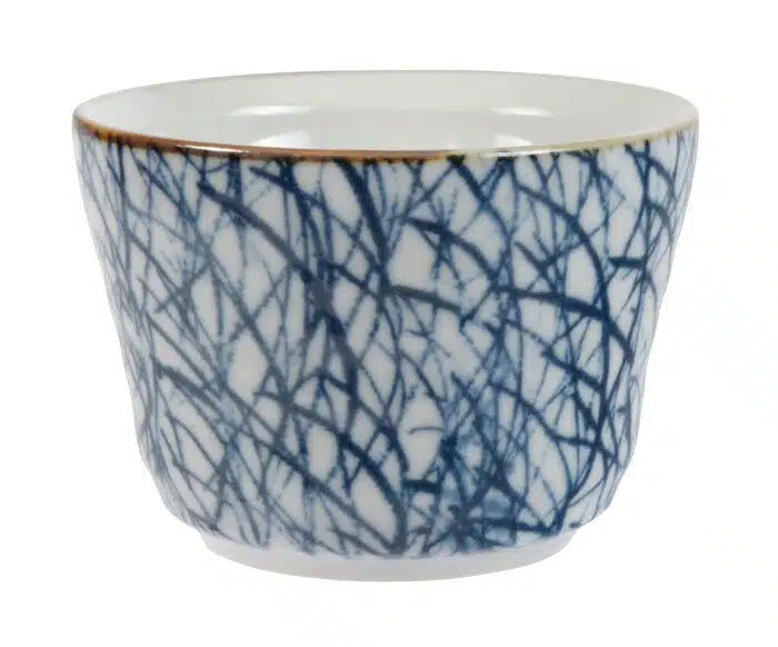 Blue / White Soba Tea Cup - 9 x 6.5 cm