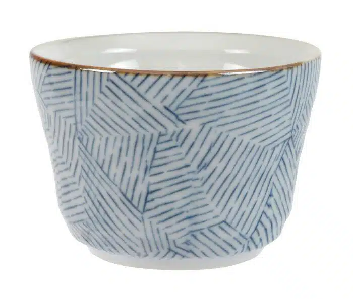 Blue / White Soba Tea Cup - 9 x 6.5 cm