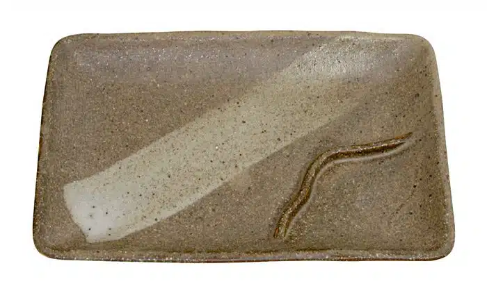 Dark Brown Rectangular Plate - Large Plate - 17.5 x 11.5 cm