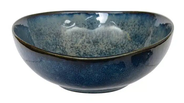 Blue oval bowl - cobalt blue - 13,8 x 13,5 x 5,4 cm 275 ml