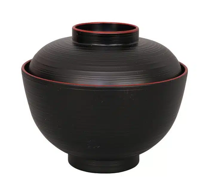 Black / Red Bowl - Lacquerware - 10,8 x 6,35 cm 300ml