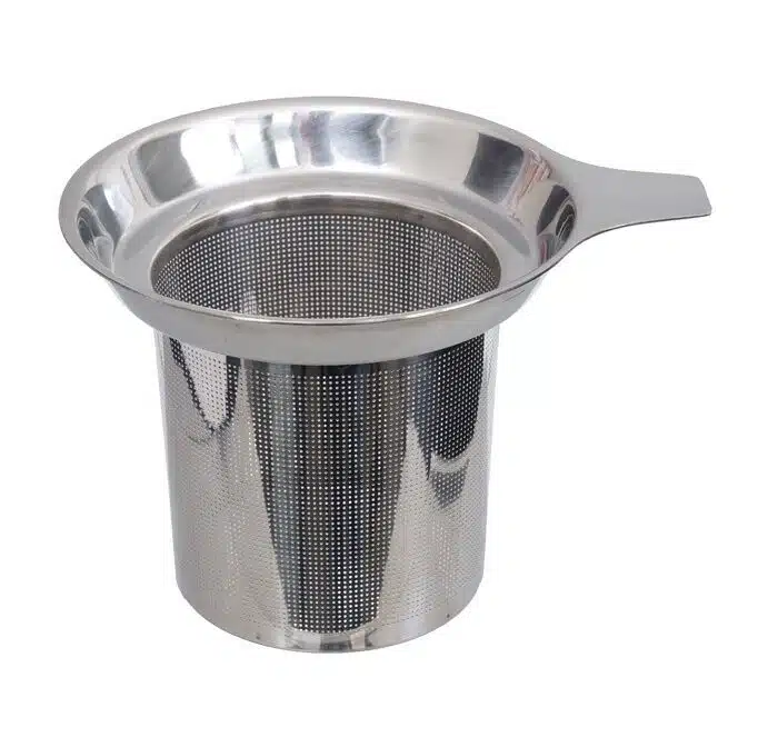 Stainless steel Stelan tea filter for a cup - 10.4 x 7.3 cm