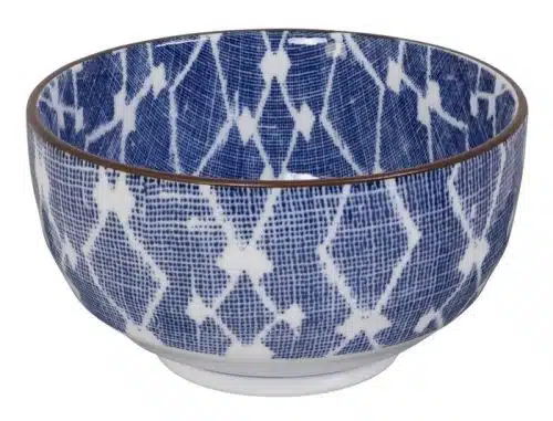 Tokyo Design Studio - Shibori - Blauw/Witte Kom - 12.8 x 6.8cm 475ml