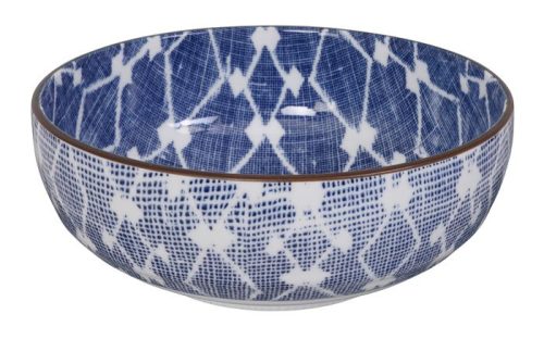 Tokyo Design Studio - Shibori - Blauw/Witte Kom - 17.8 x 6.6cm 900ml