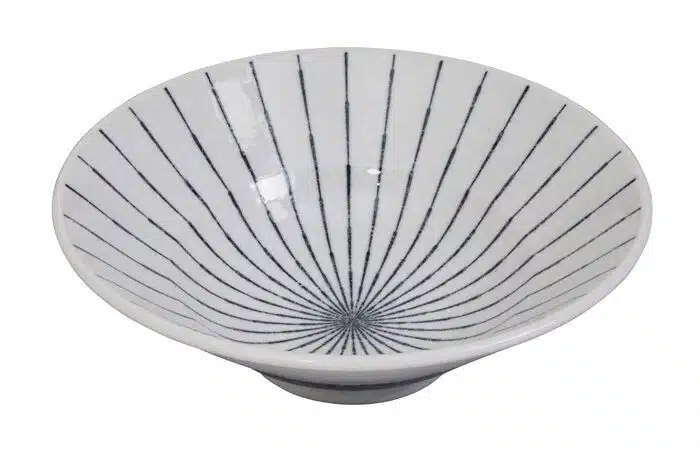 Blue / White Bowl Tokusa White - 24 x 8 cm 1300ml