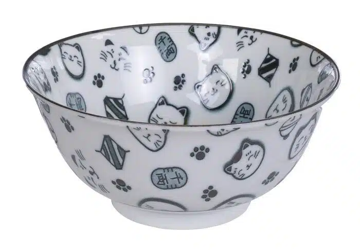 Black Bowl - Lucky Cats - 14,8 x 7 cm 500 ml