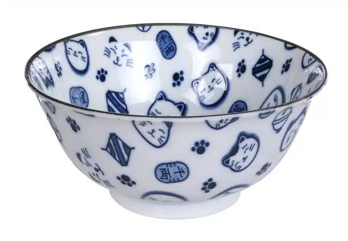 Blue Bowl - Lucky Cats - 14,8 x 7 cm 500 ml