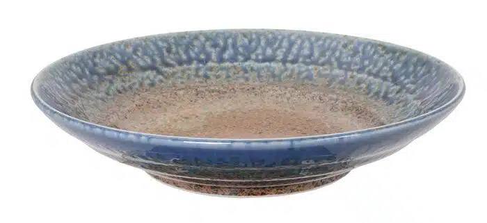 Blue plate - Minoyaki - 28.5 x 6 cm