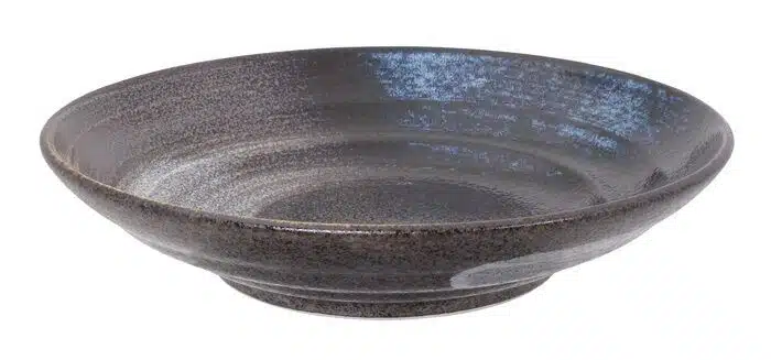 Brown plate - Minoyaki - 28.5 x 6 cm