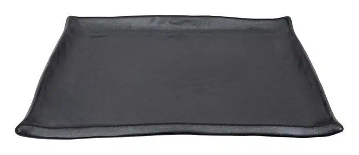 Matte Black Rectangular Plate - Tetsu Kessho Matte - 30 x 23 cm