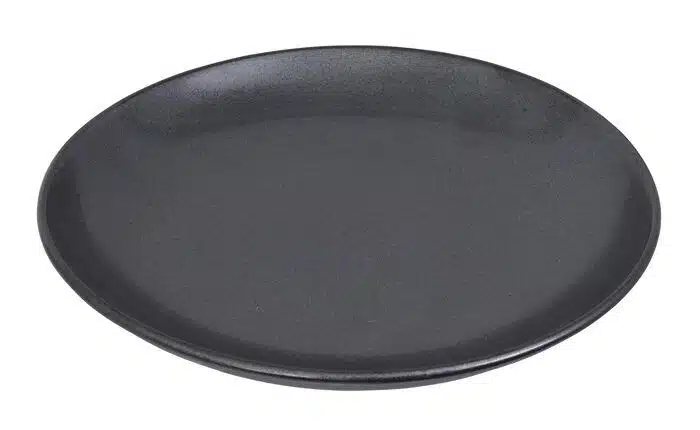 Matte Black Plate - Tetsu Kessho Mat - 23cm