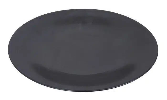 Matte Black Plate - Tetsu Kessho Mat - 28cm
