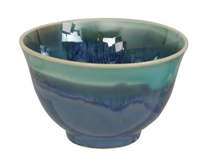 Blue handmade teacup - 9 x 5,4 cm