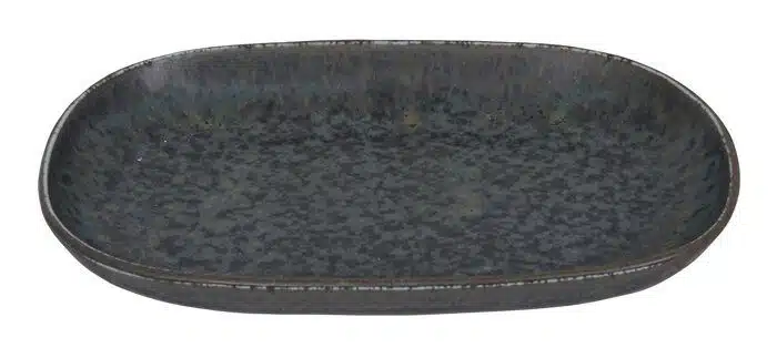 Matte Black Rectangular Plate - Onyx Noir - 19 x 13 x 2.4 cm