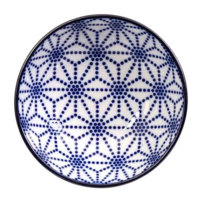 Blue / White Plate Star - Nippon Blue - 9,5 x 3 cm