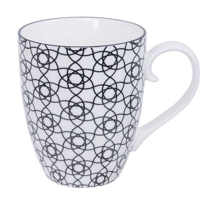 Black / White Cup Stripes - Nippon Black - 8.5 x 10.2 cm 380 ml
