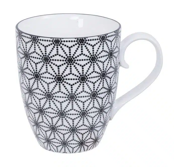 Black / White Cup Stars - Nippon Black - 8.5 x 10.2 cm 380 ml