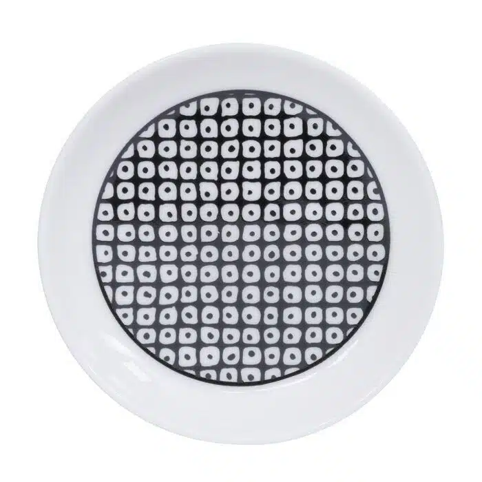 Black and White Tea Tips Raindrops - Nippon Black - 9 x 1.5 cm