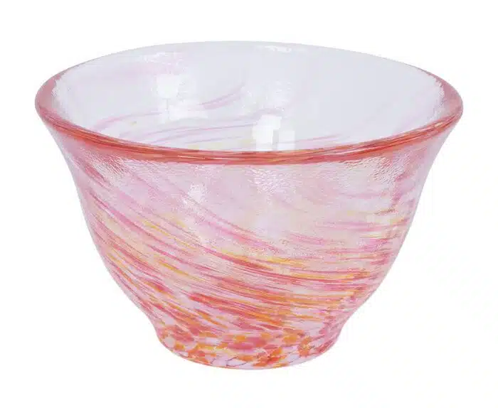 Yellow / Pink Sake cup - 7,4 x 4,5 cm 70 ml