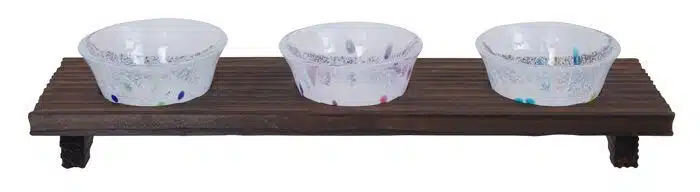 Glass Sake set - Set of 3 pieces - 7,4 x 4,5 cm 70 ml