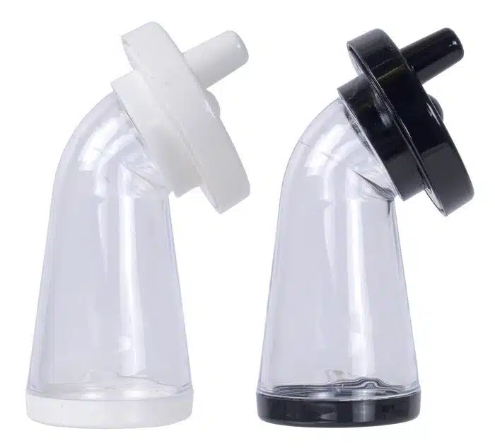 Black / white plastic sesame mill