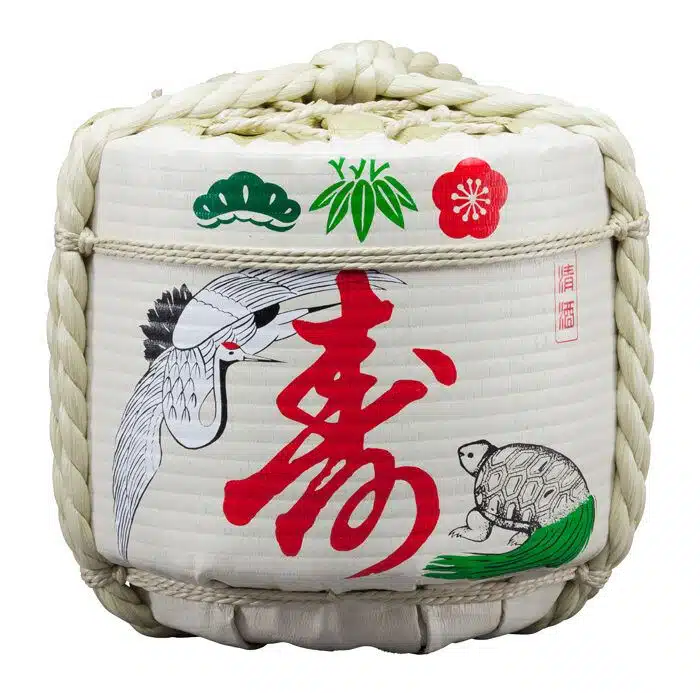Decoration clay Kotobuki Tsuru Kame - 63 x 63 cm