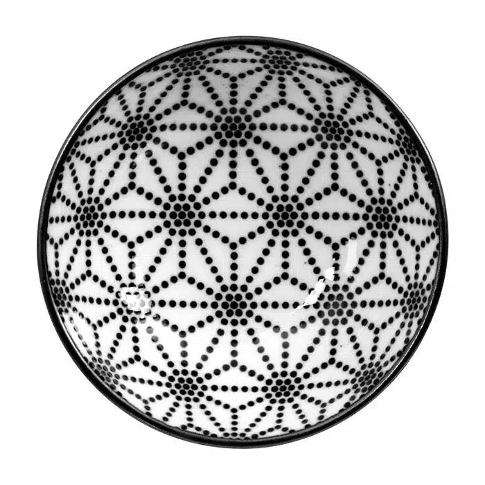 Black / White Plate Star - Nippon Black - 9,5 x 3 cm