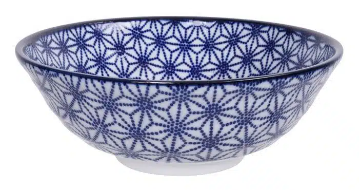 Blue / White Bowl Star - Nippon Blue Waves - 21 x 7.8 cm 1000 ml