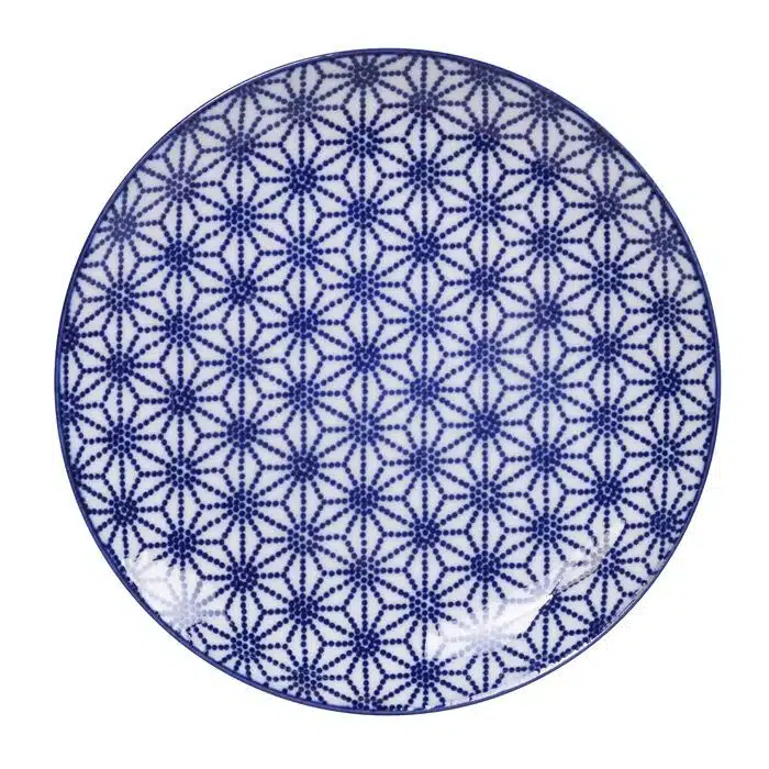 Blue / White Plate Star - Nippon Blue - 20,6 x 2,2 cm