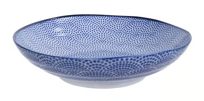 Blue / White Plate Dots - Nippon Blue - 21 x 5.2 cm