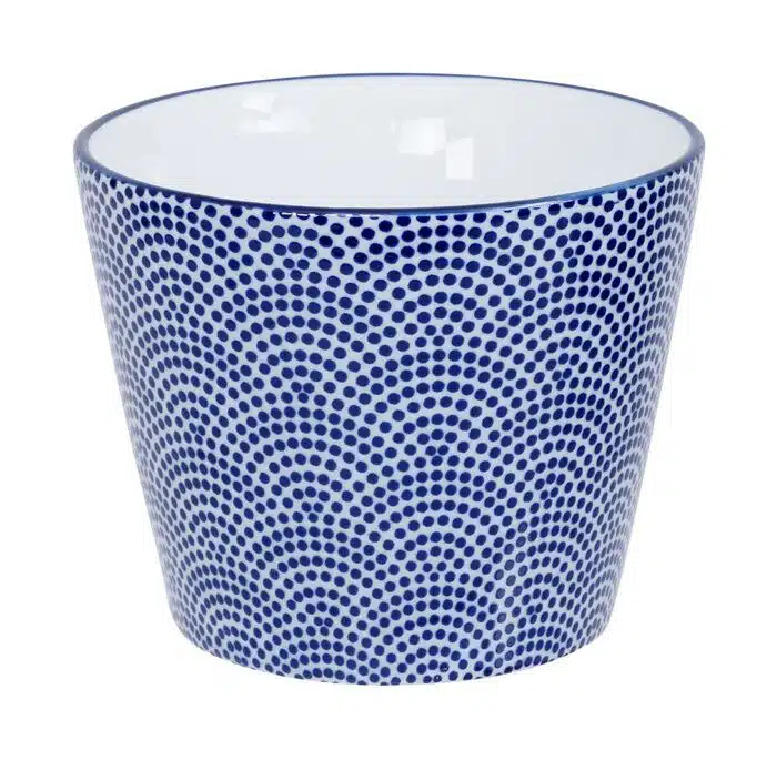 Blue / White Espresso Cup Dots - Nippon Blue - 8,3 x 6,5 cm 180 ml