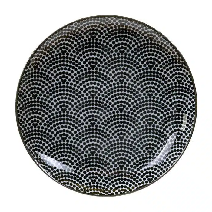 Black / White Plate Dots - Nippon Black - 16 x 2 cm