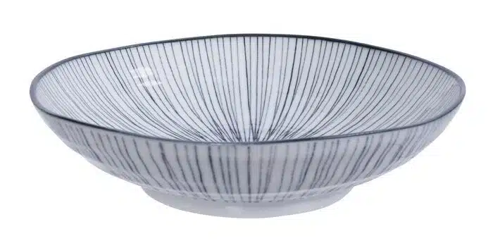 Black / White Plate Stripes - Nippon Black - 21 x 5.2 cm
