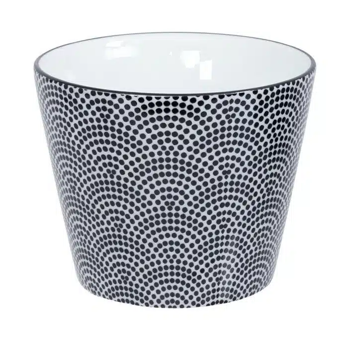 Black / White Espresso Cup Dots - Nippon Black - 8,3 x 6,5 cm 180 ml