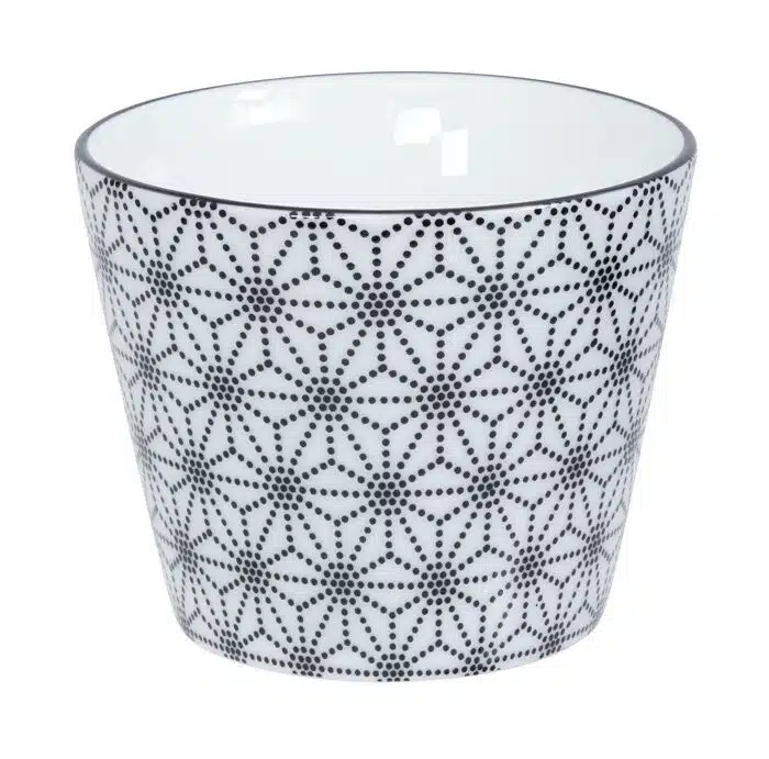 Black / White Espresso Cup Star - Nippon Black - 8.3 x 6.5 cm 180ml