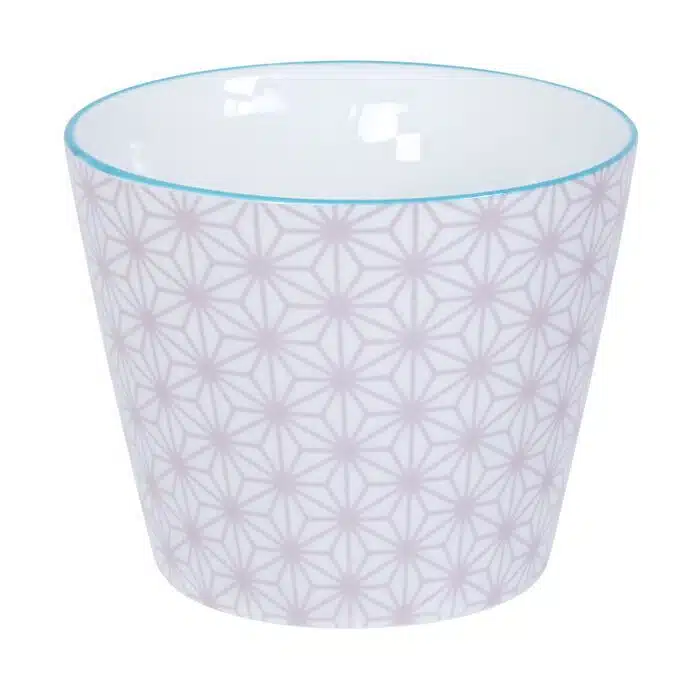 Purple / White Mug - Star Wave - 8,3 x 6,5 cm 180 ml
