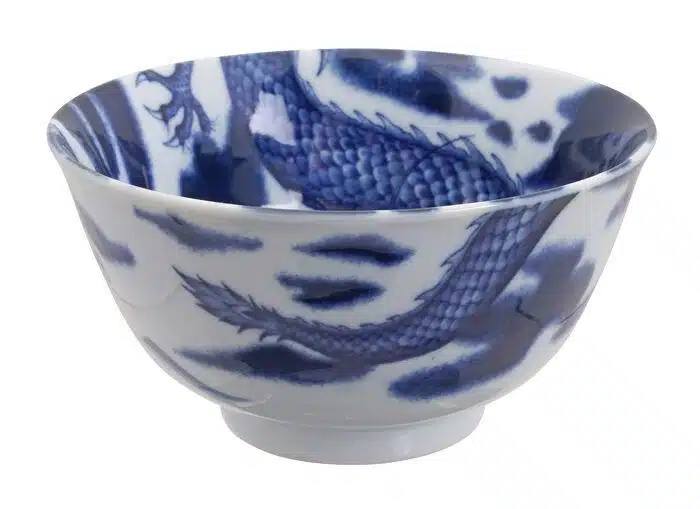 Blue Bowl - Black Dragon - 12.7 x 6.5 cm 350 ml