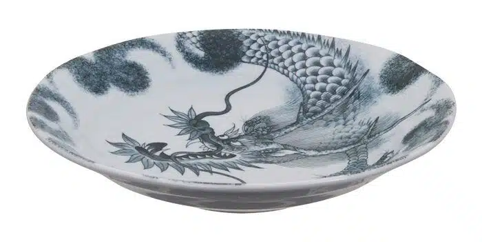 Black Plate - Dragon - 25.3 x 5.2 cm