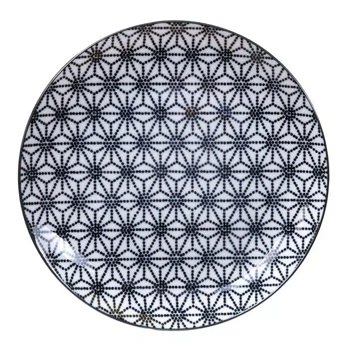 Black / White Plate Star - Nippon Black - 20,6 x 2,2 cm