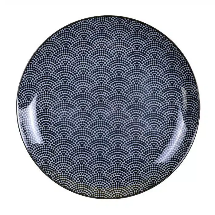 Black / White Plate Dots - Nippon Black - 25,7 x 3 cm