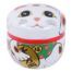 Lucky Cats - Wit Roestvrij stalen Theeblik - 8.6 x 8.4cm 100gr