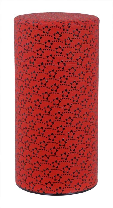 Flower - Rood Roestvrijstalen Theeblik - 7.6 x 15.5cm 200gr