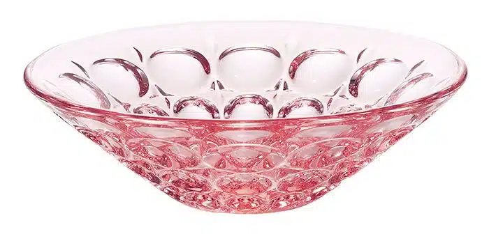 Pink glass bowl - 15 x 4,2 cm 200 ml