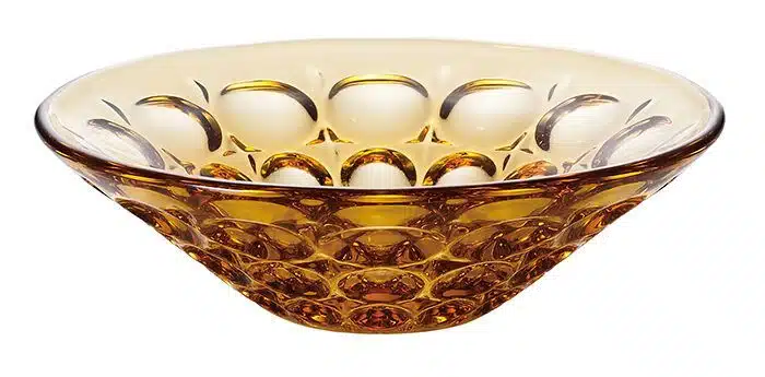 Yellow glass bowl - 15 x 4,2 cm 200 ml