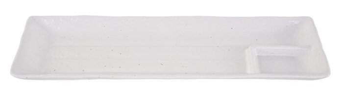 White Square Serving Dish - Large Plate - 33.2 x 10.5 cm